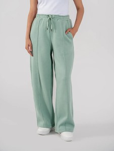 Pantalon de survêtement décontracté vert menthe pour homme, grande taille, broderie, taille élastique, cordon de serrage, poches latérales, tissu tricoté mi-lourd - Product Image 1
