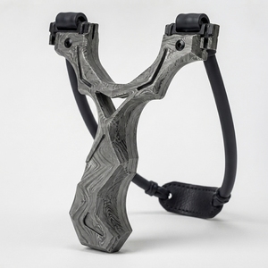 Damascus Steel Slingshot Pattern Steel Handmade Decorative Collectible Traditional Design Display Piece For Interior Decoration - Product Image 3