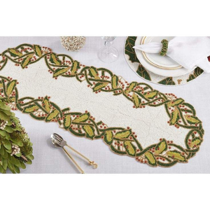 Premium Design Beaded <b>Table</b> <b>Runner</b> Featuring Hand Embroidery Accents Sparkling Handmade Beaded <b>Table</b> Decor With Glass Seed Beads - Product Image 3