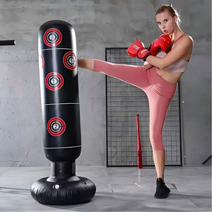 Factory Price Free Standing Punching Bag Heavy Duty <b>Boxing</b> Suction Cup Base <b>Stand</b> Bag Professional Adult Fitness Sandbag - Product Image 3