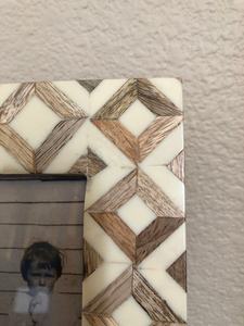 Artisan MDF Bone Inlay Eco-Friendly Photo <b>Frame</b> Easy <b>Mounting</b> Decorative Handmade Masterpiece for Elegant Home Decor - Product Image 3