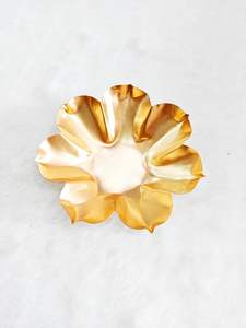 ชามดอกบัวทองคำทำมือสำหรับทำเทียนลอยน้ำและตกแต่งบ้านในเทศกาลต่างๆ - Product Image 5