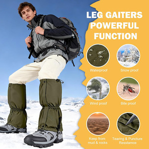 Polainas Impermeables de Oxford 900D Duraderas al por Mayor |   Cubrezapatos Ajustables y Transpirables |   Equipo para Senderismo y Caza al Aire Libre - Product Image 5