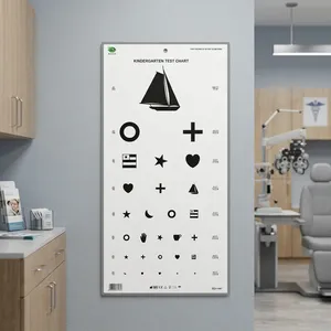 Tabla de Prueba de Visión BASCH para Jardín de Niños, Blanco y Negro, 20 Pies (6 Metros), Examen Ocular - Product Image 1