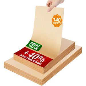 140 Fogli di Carta Forno Pretagliati 9x13 Pollici, Non Sbiancati, per Forno e Friggitrice ad Aria, per Biscotti e Pane, Strumento da Cucina Senza Scaglie - Product Image 1
