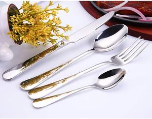 Juego de cubiertos de acero inoxidable de primera calidad con elegantes mangos negros, perfecto para bodas elegantes, cubertería de lujo para cenas. - Product Image 6