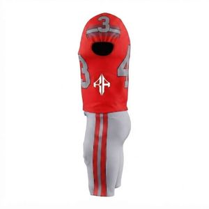 Uniforme de Fútbol Americano para Hombre, Cuello en V, Tirantes Ajustables, Manga Corta, Secado Rápido, Transpirable, Impresión por Transferencia de Calor, 100% Poliéster - Product Image 4