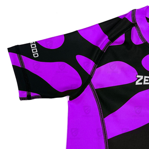 <b>Custom</b> Short Sleeve Surf Logo MMA/BJJ <b>Compression</b> <b>Shirt</b> Sublimated Jiu Jitsu Rashguard <b>Design</b> Your Own <b>Custom</b> Rash Guard - Product Image 4