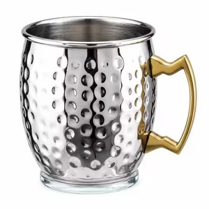 Mug en laiton massif avec impression de logo graphique personnalisé, tasse à café pour les aventures en plein air, vente en gros, articles promotionnels en métal - Product Image 5