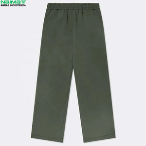 High Quality Solid Color <b>Sweat</b> <b>Pants</b> <b>Men</b> Drawstring Waist Blank Heavy Fleece Pullover Comfort Warm Trousers - Product Image 1