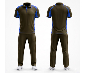 High Quality Sublimated <b>Cricket</b> Sports Uniform Full Sublimation Printing | Men Women Youth <b>Cricket</b> Wears Polo Shirt and Trouser - Product Image 2