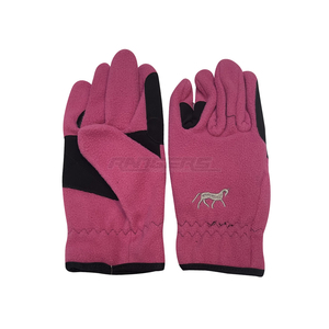 Guantes de entrenamiento de equitación para niños, antideslizantes, suaves, con agarre, equipo de equitación juvenil, logotipo bordado personalizado, guantes ecuestres de invierno - Product Image 1
