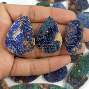 Azurite <b>Malachite</b> Druzy Loose Gemstones Supplier Natural Cabochons Faceted Stones Healing Crystals Bulk Wholesale India - Product Image 6