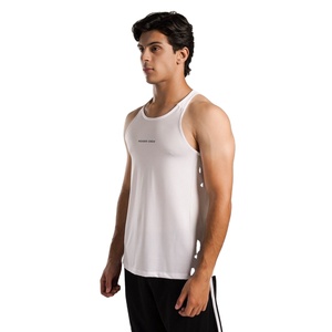 OEM Latest Design New Arrival Custom Made Breathable 100% Cotton <b>Mens</b> <b>Singlet</b> Gym Vests Training Tank Top Bulk Sale - Product Image 1