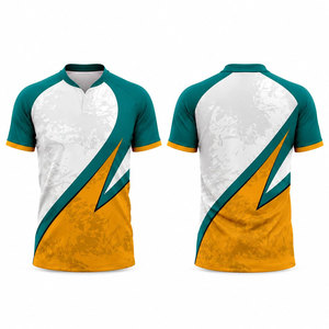 Tenues de rugby pour hommes de haute qualité, personnalisées par sublimation, à rayures, respirantes, à séchage rapide, maillots OEM - Product Image 4