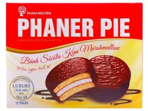 บิสกิตและคุกกี้มาร์ชเมลโลว์เคลือบช็อกโกแลตนุ่มหวาน PHANER PIE 336 กรัม พร้อมส่ง กล่องใหญ่ คุณภาพพรีเมียม - Product Image 2
