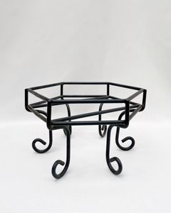 Support de pot de fleurs réglable en fer, adapté à différentes tailles de pots, pour usage en jardin, intérieur, extérieur, décoration de balcon - Product Image 1