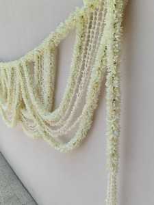 Fabric Jasmine & Tuberose Toran South Indian Wedding Door <b>Hanging</b> Malli Poo Bandhanwar Door Valance Floral Swag Entrance Garland - Product Image 4