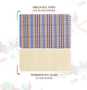 Tela textil de sarga tejida de poliéster/algodón de grado superior para faldas de niños, ropa transpirable de peso medio - Product Image 4