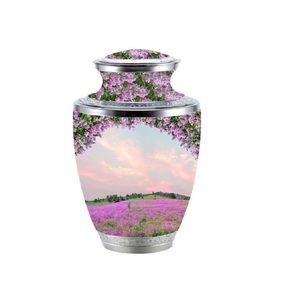Urne commémorative décorative en laiton artisanal pour cendres humaines et animales de compagnie, taille adulte, design moderne de luxe, capacité 3-4L - Product Image 5