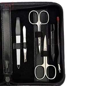 Ensemble de manucure et pédicure luxueux en acier inoxydable, 14 pièces, pour enfant, bébé, homme, femme, kit de soins de beauté professionnel durable avec sac - Product Image 2