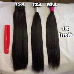Extensions de cheveux humains Remy lisses de luxe, naturelles, douces et soyeuses pour femmes, pour la coiffure en salon et usage professionnel - Product Image 4