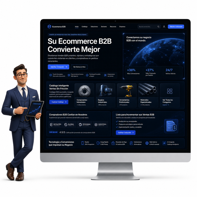 B2B Ecommerce Website Design for Product Catalogs AI-Ready Global Sales Structure MAC Support Buyer Trust Optimization (Internet
