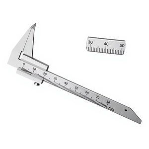 Calibrador Deslizante de 5 Pulgadas (0-80mm), Herramienta de Medición de Precisión, Instrumento de Laboratorio Dental, Calibrador Vernier de Acero Inoxidable - Product Image 1