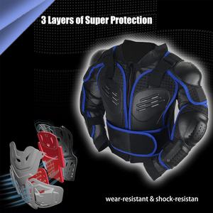 Heavy Duty Motorbike <b>Racing</b> <b>Jacket</b> Protective Motorcycle Leather Wear with Reinforced Safety Panels - Product Image 3