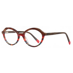 1063B Fashion High Quality Classic Retro Splice Color Oval <b>Frame</b> Eyewear for Women Men Multi-color Optical <b>Frames</b> 2025 - Product Image 1