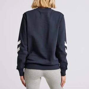 เสื้อสเวตเตอร์ผู้หญิงสำหรับฤดูหนาว มีฮู้ด มีกระเป๋า แขนยาว สไตล์ลำลอง ทรงหลวม ผ้าฝ้าย สีพื้น ปักลาย มีซับใน - Product Image 4