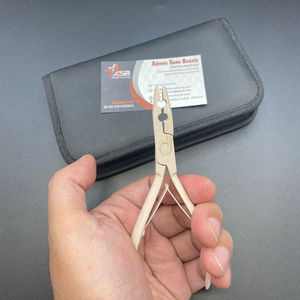 Kit d'outils de pose d'extensions capillaires en acier inoxydable de qualité supérieure, couleur nude, avec logo personnalisé, vente en gros, très demandé - Product Image 5