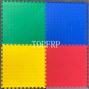 Dalles de sol de garage en PVC robustes de 6 mm, emboîtables, amovibles, antidérapantes, revêtement de sol en vinyle pour hôpital, atelier, usage intérieur - Product Image 3