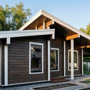 Chalet préfabriqué en structure acier <span class=keywords><strong>pour</strong></span> jardin, type ADU |   Garantie d'un an |   Villa miniature <span class=keywords><strong>de</strong></span> luxe personnalisable <span class=keywords><strong>pour</strong></span> utilisation extérieure dans les centres commerciaux - Product Image 2