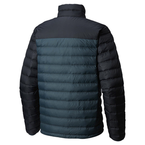 Blouson matelassé à capuche pour homme, color-block, rembourré de duvet, en nylon, fermeture éclair, coupe-vent, décontracté, vêtement d'extérieur pour l'hiver - Product Image 6