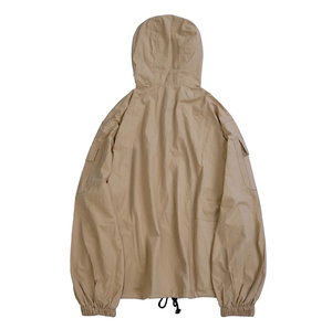 Veste softshell kaki à capuche pour homme, résistante à l'eau, coupe ample avec poches, vêtements d'extérieur - Product Image 5