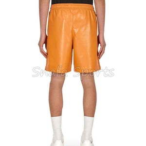 กางเกงขาสั้นหนังสำหรับผู้ชายกางเกงขาสั้นหนังน้ำหนักเบาสำหรับผู้ชายกางเกงขาสั้นหนังสำหรับฤดูร้อน - Product Image 2