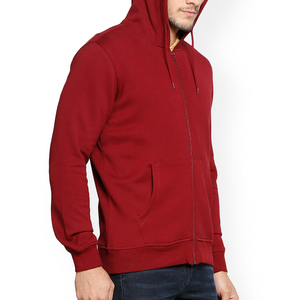 Sweat à capuche streetwear personnalisé 2026, 400 <span class=keywords><strong>GSM</strong></span>, en coton pour homme, sweat à capuche zippé, couleur unie, tricoté, décontracté - Product Image 4