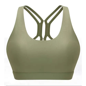Seamless Women Sports Bra High Impact <b>Padded</b> Yoga <b>Running</b> Gym Fitness Workout Breathable Adjustable Straps Athletic Performance - Product Image 1