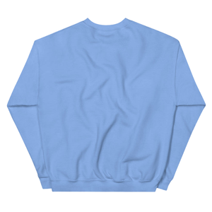 Unisex <b>Light</b> Blue Crewneck Sweatshirt <b>Circle</b> Embroidered Graphic Fleece Pullover Long Sleeve Casual Fashion Apparel - Product Image 2