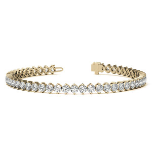9k 14k 18k White Gold Fine Jewelry Tennis <b>Bracelet</b> 4.6CT Lab Grown Diamonds Paving Diamond <b>Bracelet</b> For Women Nd Girls Wear - Product Image 4