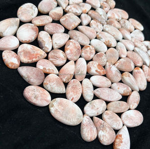 Natural <b>Pink</b> Scolecite Palmstone Crystals Loose 100% Natural Free Size Chakra <b>Healing</b> Hand Carved Polished Home Decoration Bulk - Product Image 4