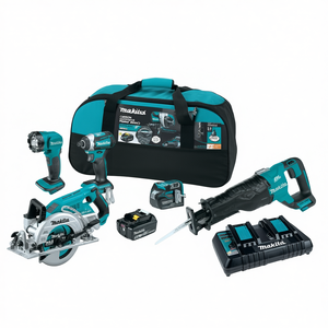 18V Cordless Brushless Power <b>Tool</b> Combo Kit 5-Piece Heavy Duty <b>Set</b> - Product Image 2