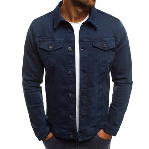 Wholesale 2026 New Fashion Plain Washed Cotton Casual <b>Black</b> Men's <b>Denim</b> Jeans <b>Jacket</b> Custom <b>Denim</b> <b>Jackets</b> for Men BY HI 2026 - Product Image 5