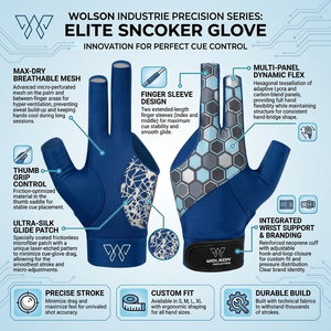 Tiza de billar duradera con material elástico transpirable, ligera y ajustable para jugadores profesionales y aficionados - Product Image 4