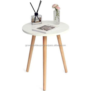 Table de chevet industrielle moderne pour chambre à coucher, salon, petite table basse, table d'appoint compacte, mobilier de maison - Product Image 1