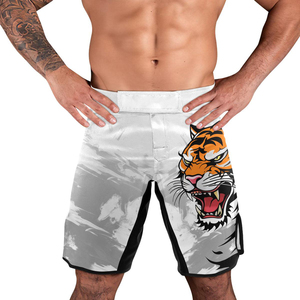 Shorts MMA pour enfants très demandés, vêtements de sport unisexes, service OEM, personnalisables, 100% polyester, légers, extensibles, haute qualité - Product Image 3