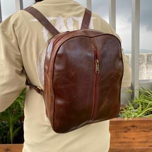 Personalized Handmade Full Grain Genuine Leather <b>Backpack</b> for Unisex Vintage Custom Cowhide Leather High Quality <b>Laptop</b> <b>Backpack</b> - Product Image 2