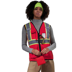 Chaleco de Seguridad para Mujer de Alta Calidad al por Mayor, con Tiras Reflectantes, Visibilidad Mejorada, Costuras Reforzadas, Chaleco de Seguridad para Bomberos - Product Image 2