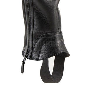 Good Quality <b>Half</b> Leather <b>Chaps</b> Classic Style <b>Half</b> Leather <b>Chaps</b> Featuring Secure Fit And Durable Construction - Product Image 6
